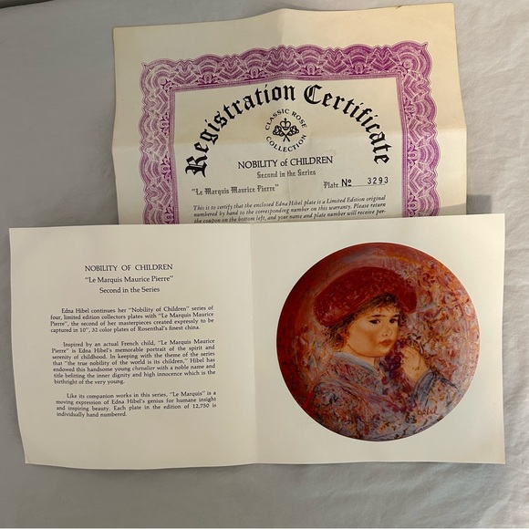 Edna Hibel decorative plates - Picture 3 of 13